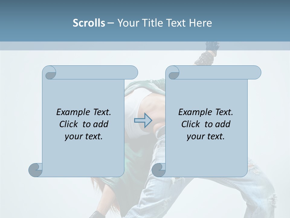 Pose Gymnastic Acrobat PowerPoint Template
