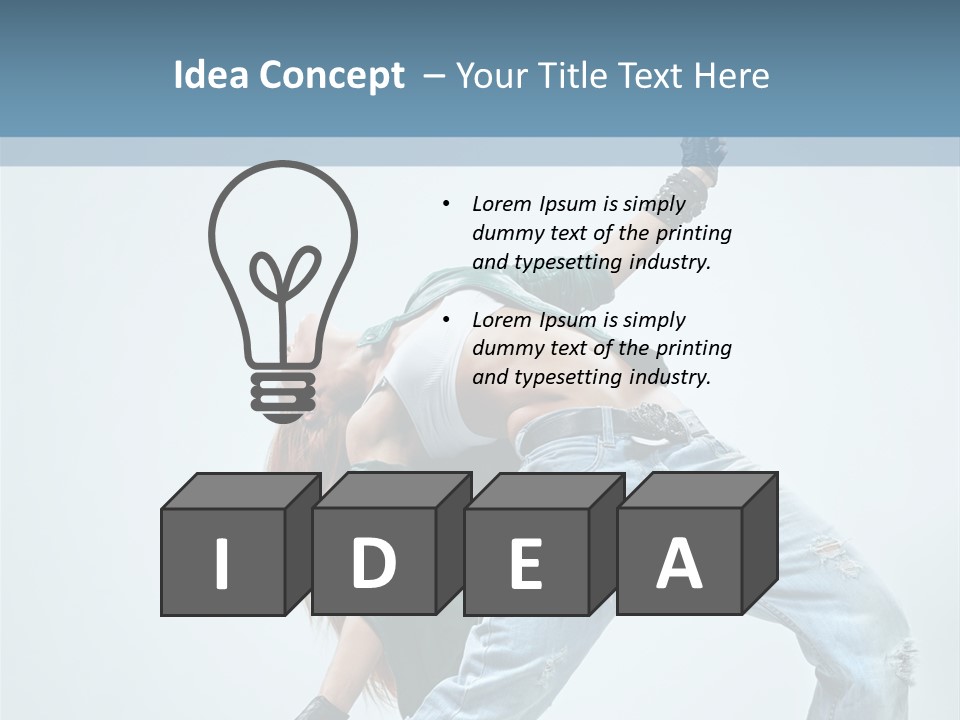 Pose Gymnastic Acrobat PowerPoint Template