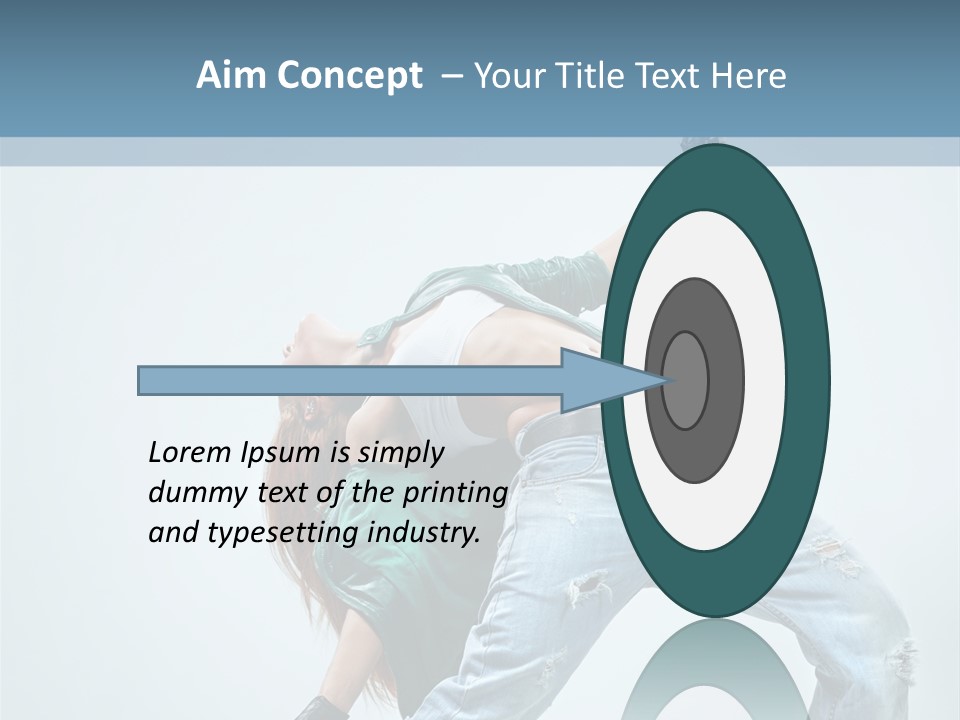 Pose Gymnastic Acrobat PowerPoint Template