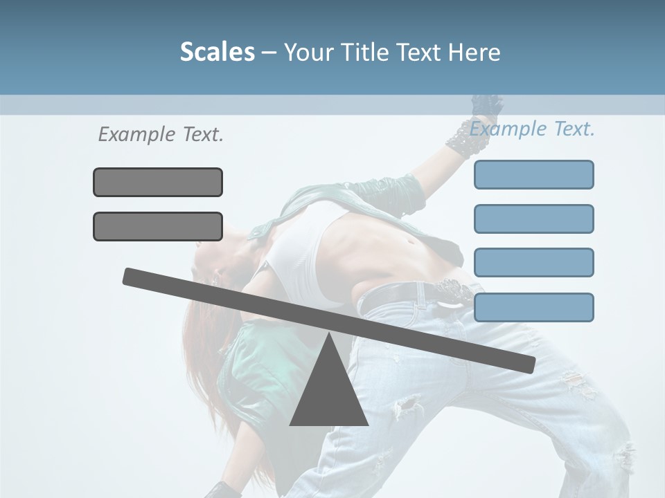 Pose Gymnastic Acrobat PowerPoint Template