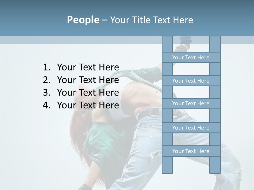 Pose Gymnastic Acrobat PowerPoint Template
