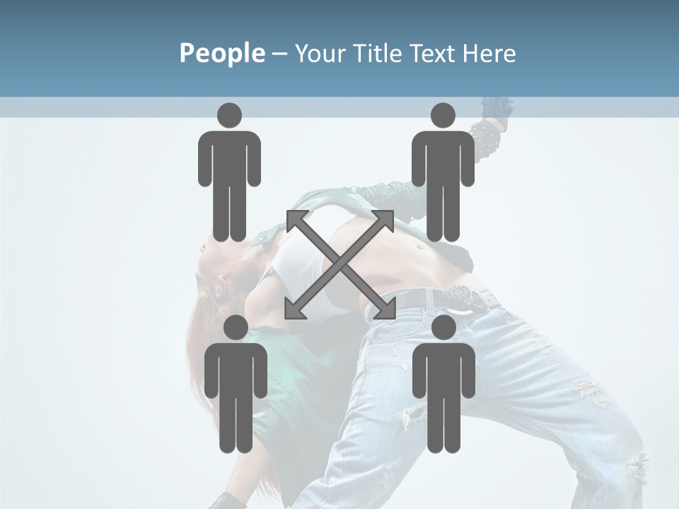 Pose Gymnastic Acrobat PowerPoint Template