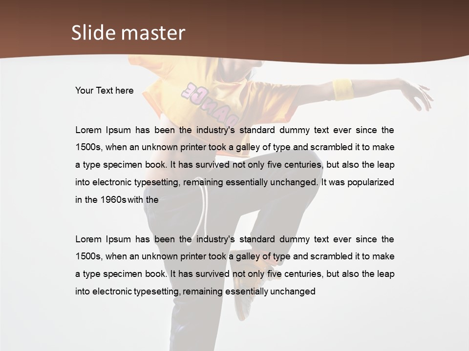 Dance Gymnastic Aerobics PowerPoint Template