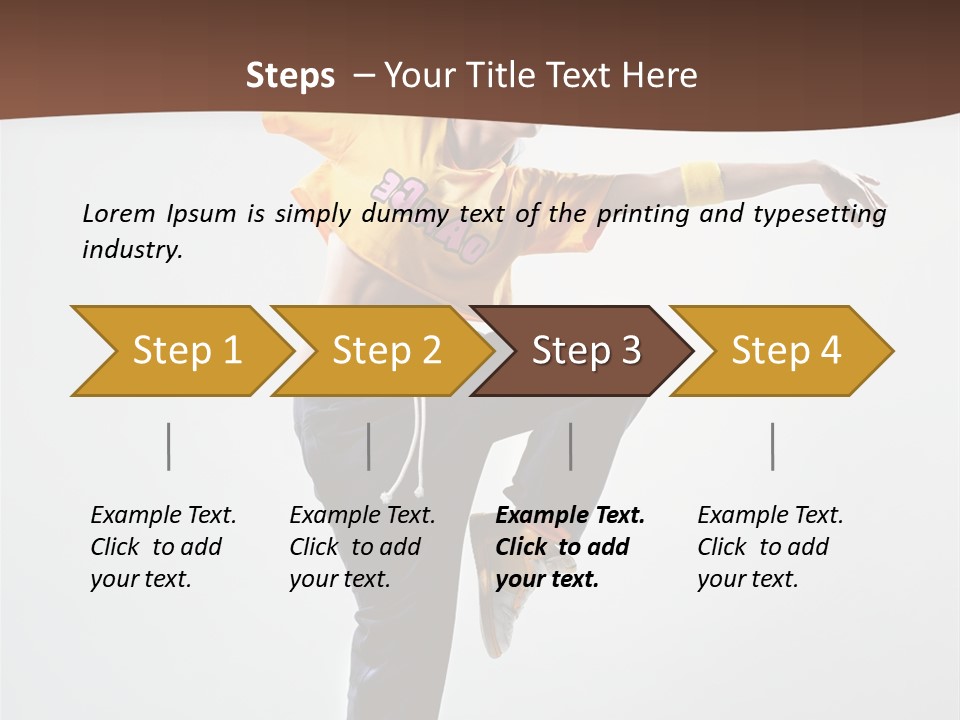 Dance Gymnastic Aerobics PowerPoint Template