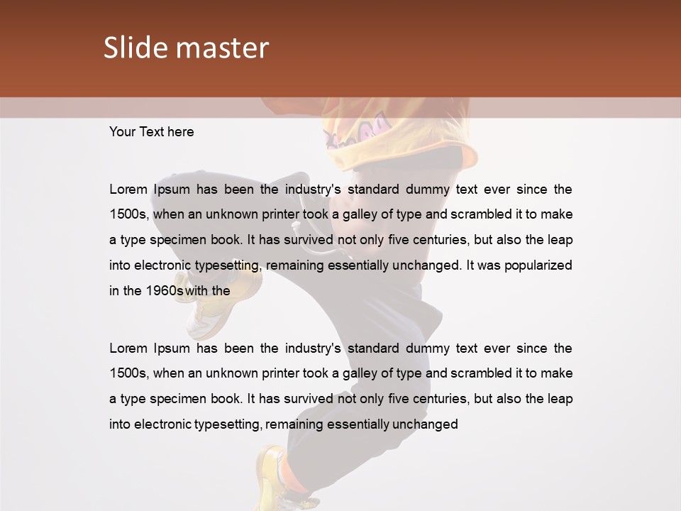 Acrobat Color Funky PowerPoint Template