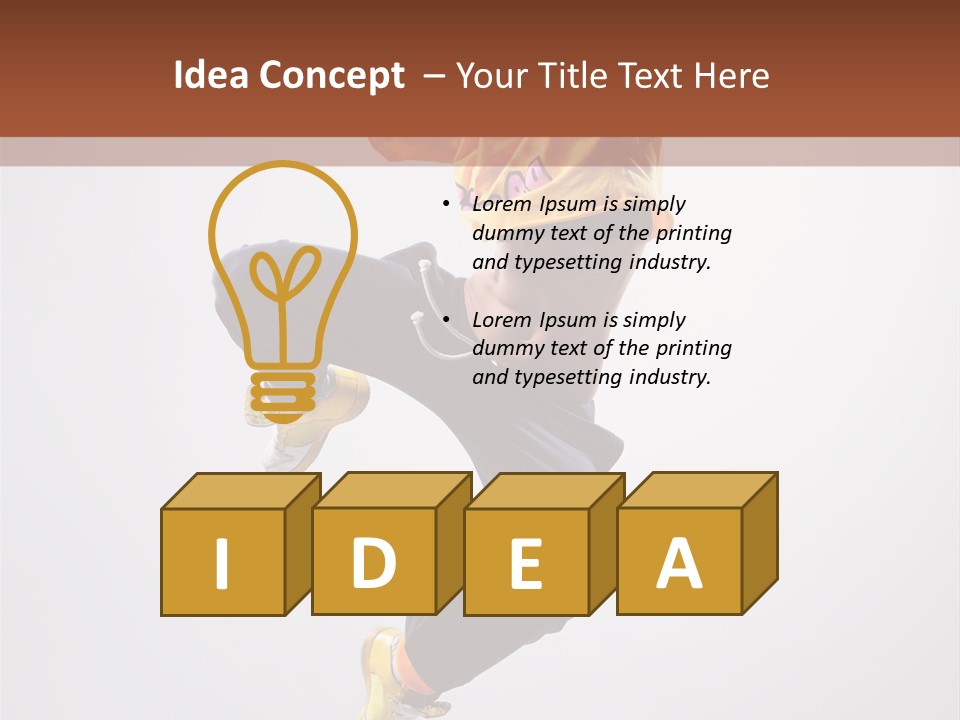 Acrobat Color Funky PowerPoint Template