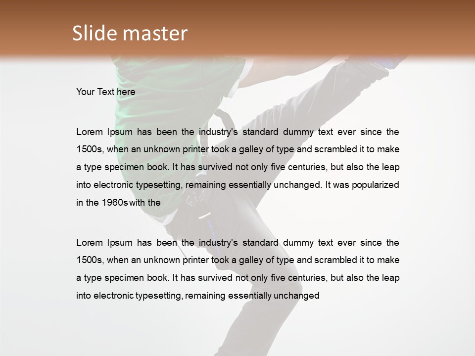 Adult Dancer Rap PowerPoint Template