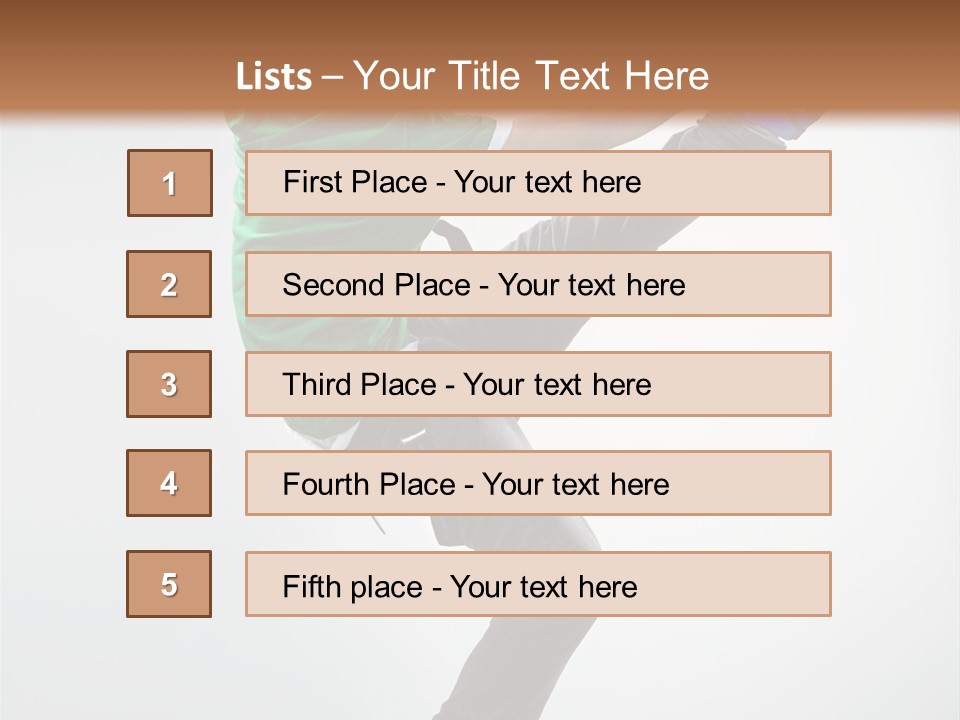 Adult Dancer Rap PowerPoint Template