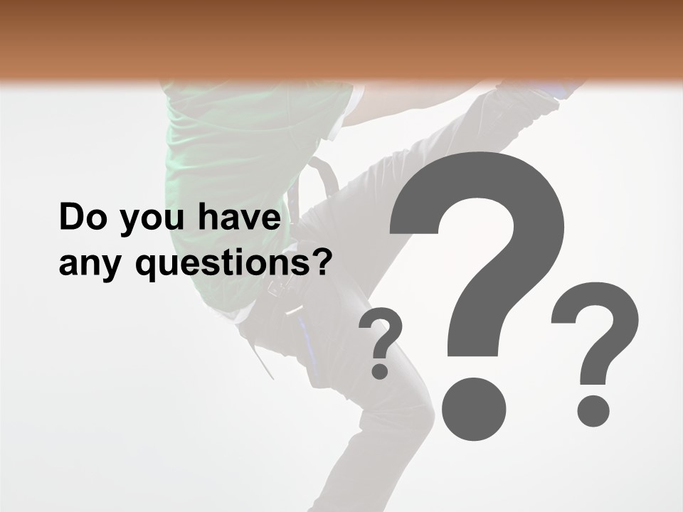 Adult Dancer Rap PowerPoint Template