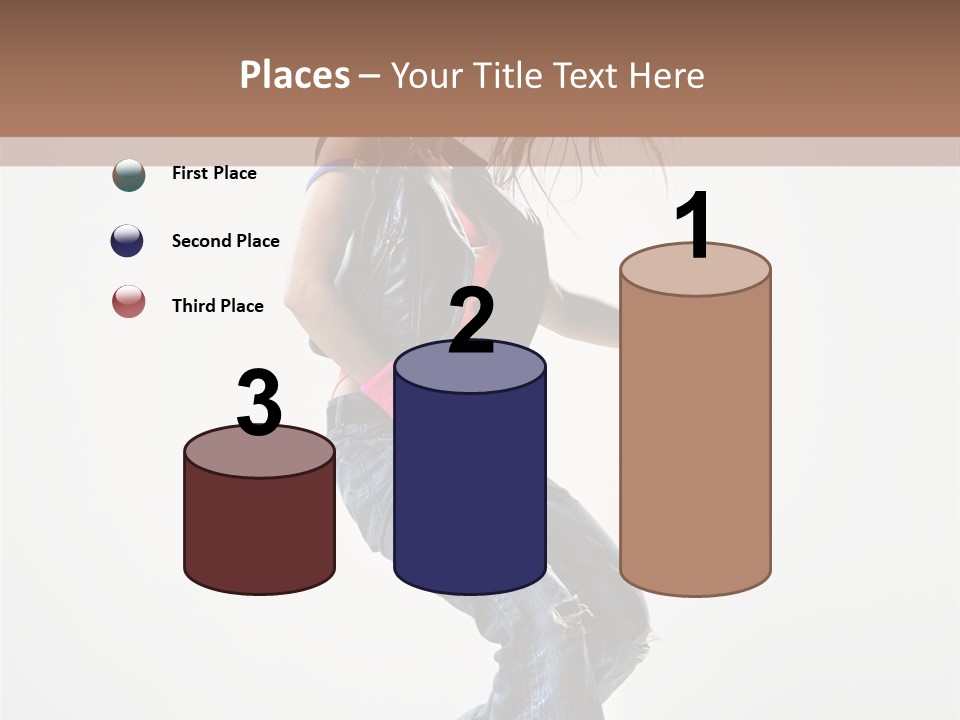 Fashion Posing Human PowerPoint Template