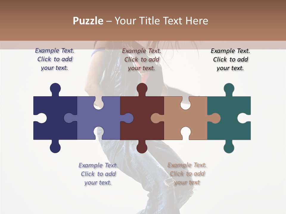 Fashion Posing Human PowerPoint Template