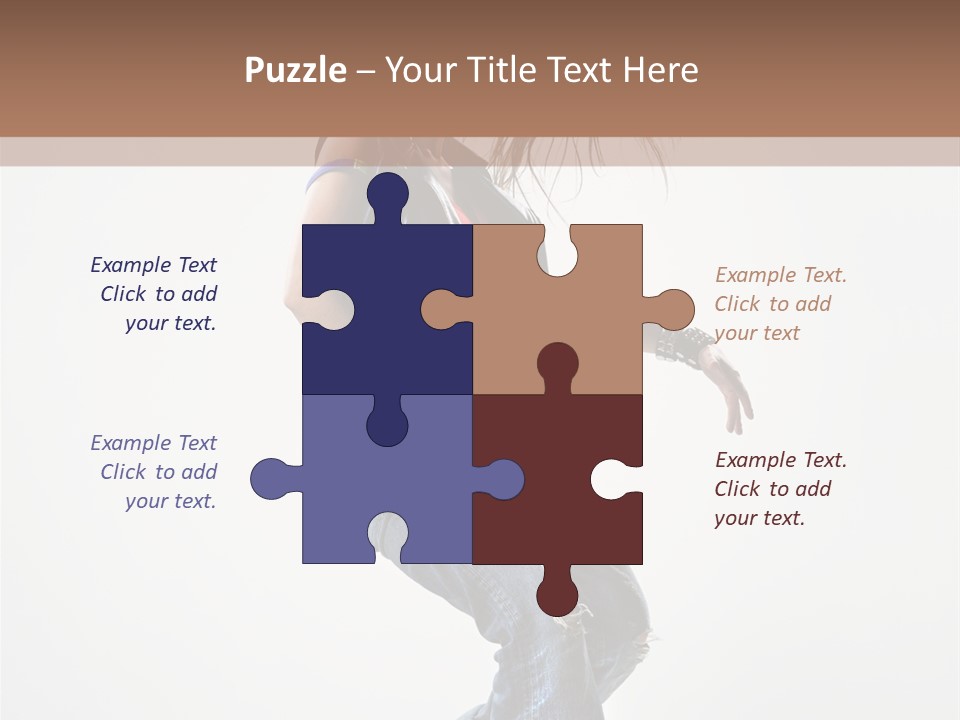 Fashion Posing Human PowerPoint Template