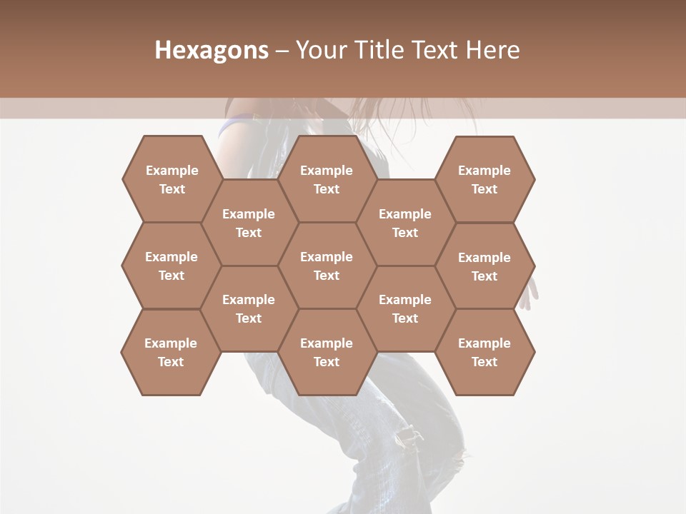 Fashion Posing Human PowerPoint Template