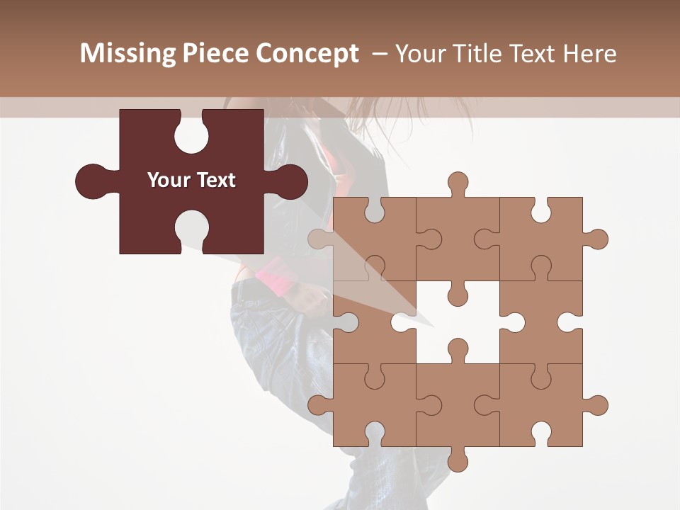 Fashion Posing Human PowerPoint Template