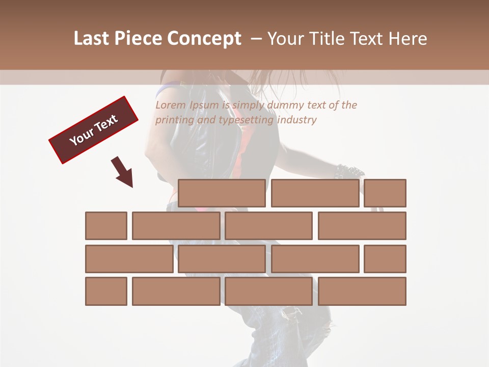 Fashion Posing Human PowerPoint Template