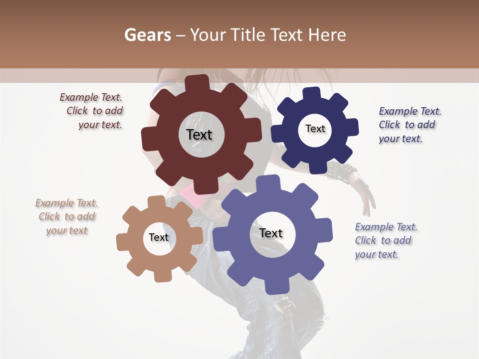 Fashion Posing Human PowerPoint Template