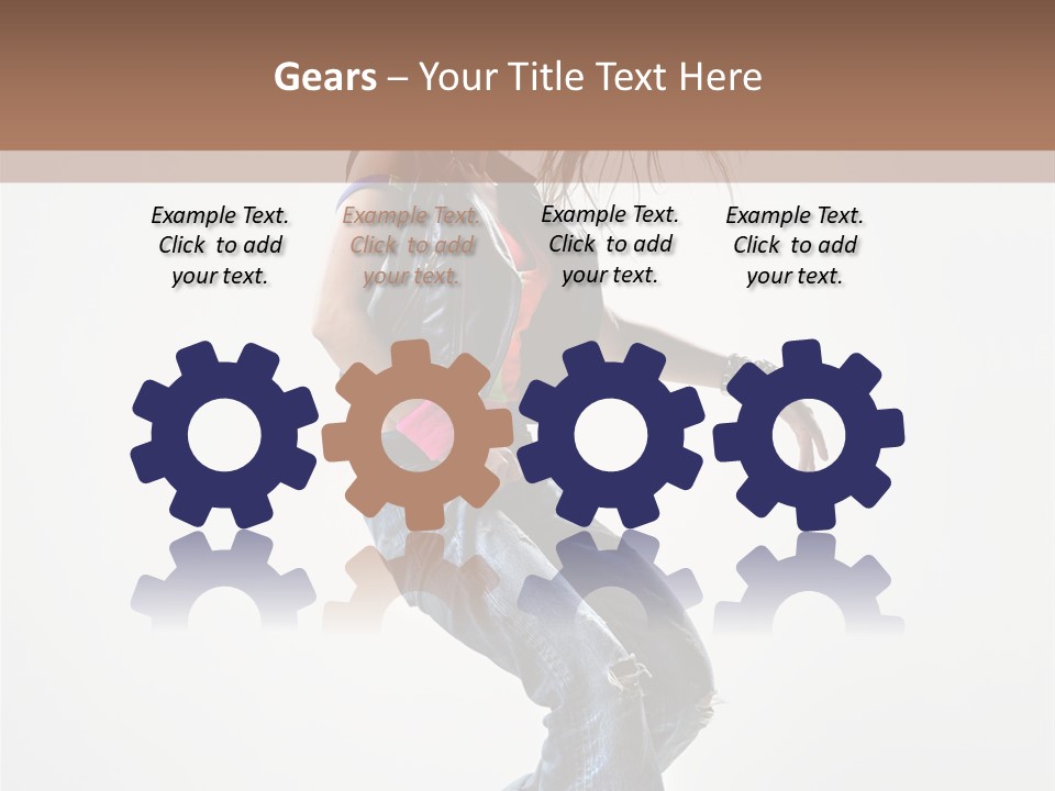 Fashion Posing Human PowerPoint Template