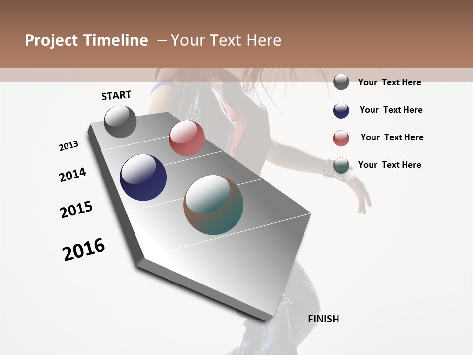 Fashion Posing Human PowerPoint Template