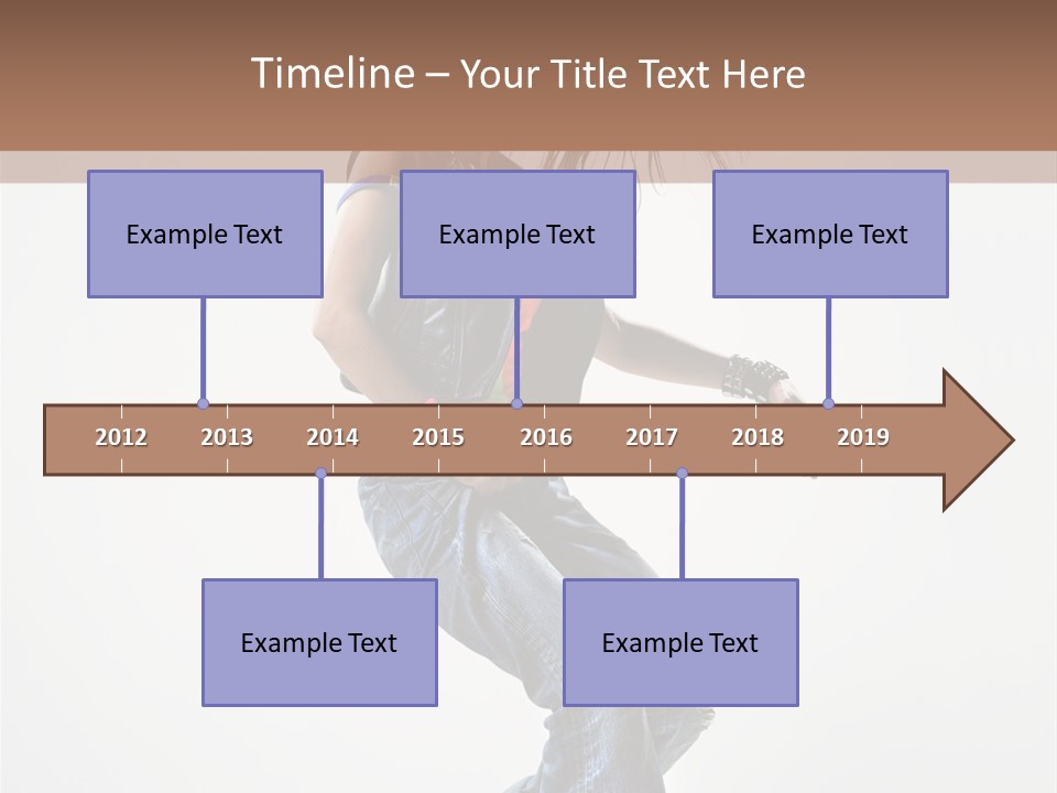 Fashion Posing Human PowerPoint Template