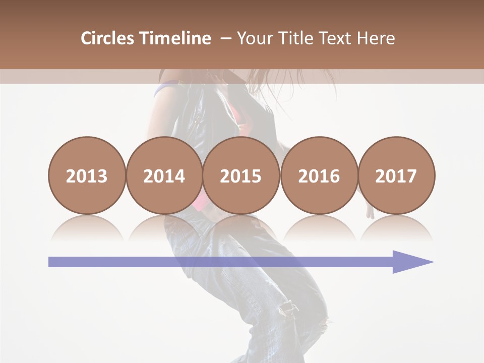 Fashion Posing Human PowerPoint Template