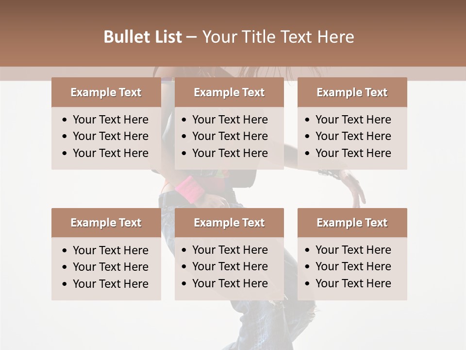 Fashion Posing Human PowerPoint Template