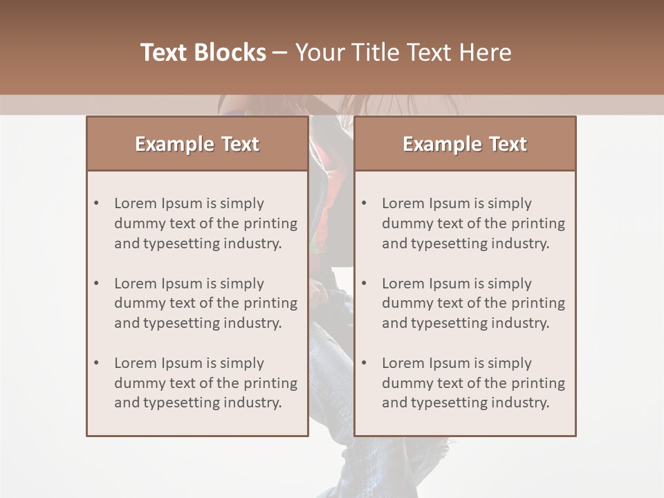 Fashion Posing Human PowerPoint Template