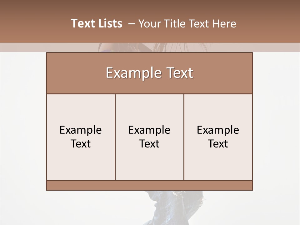 Fashion Posing Human PowerPoint Template