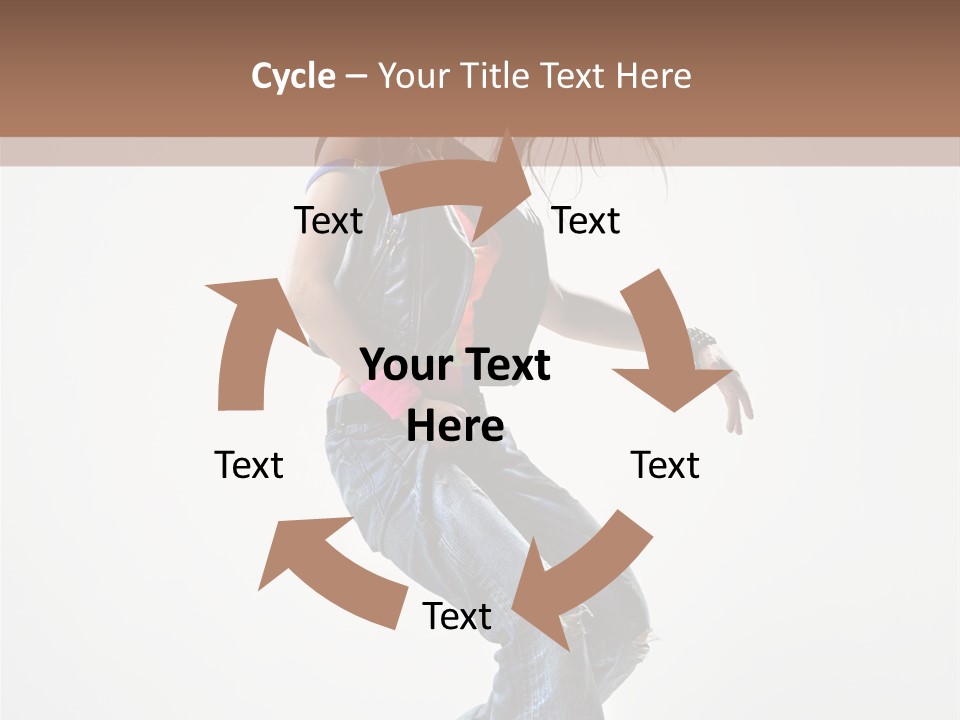 Fashion Posing Human PowerPoint Template