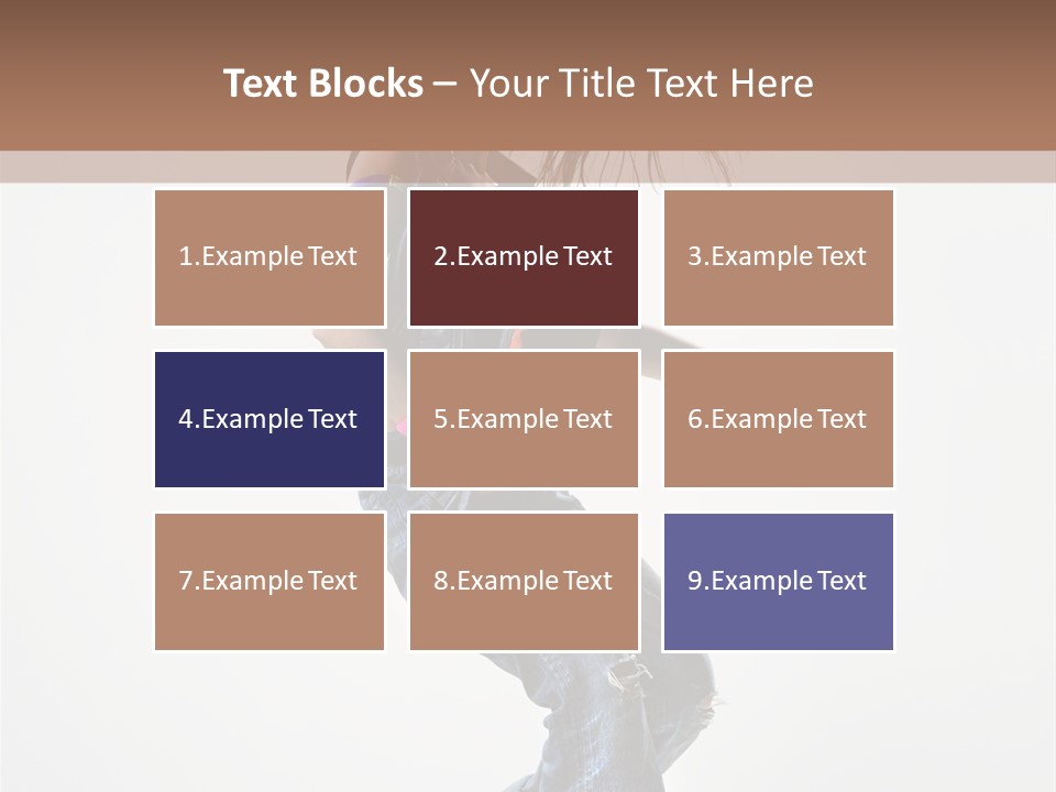 Fashion Posing Human PowerPoint Template