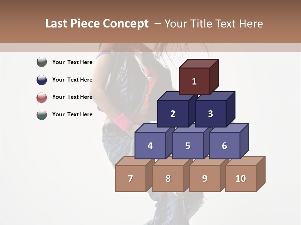 Fashion Posing Human PowerPoint Template