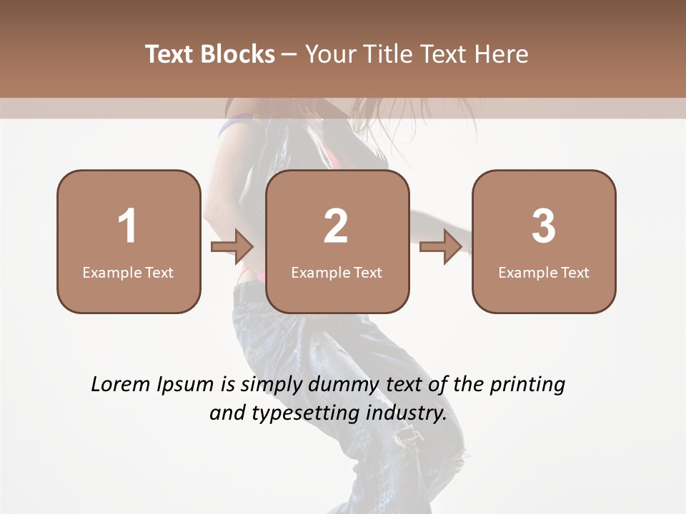 Fashion Posing Human PowerPoint Template