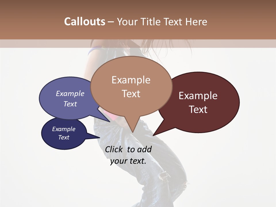 Fashion Posing Human PowerPoint Template