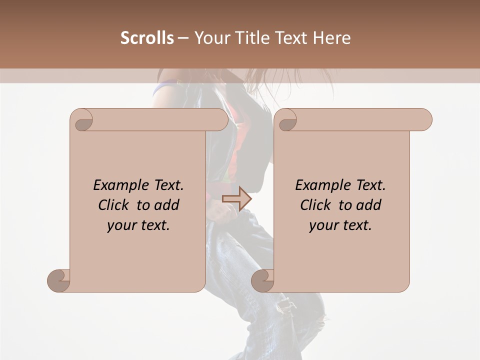Fashion Posing Human PowerPoint Template