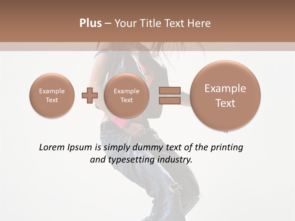 Fashion Posing Human PowerPoint Template