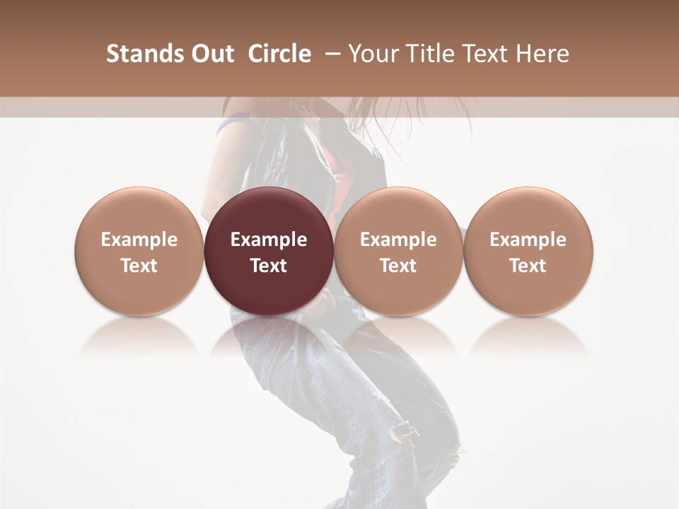 Fashion Posing Human PowerPoint Template