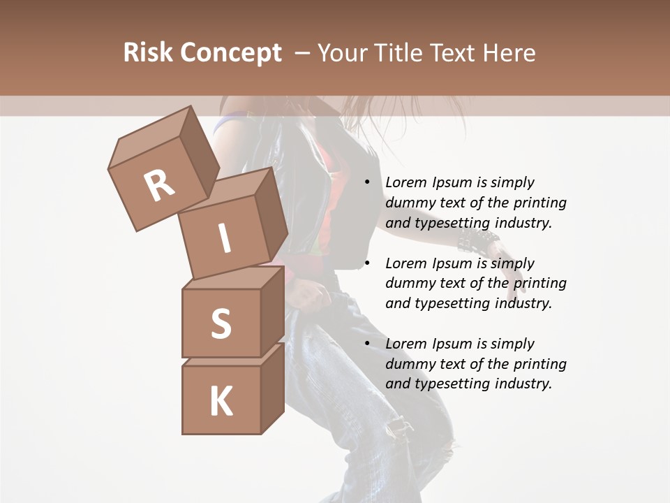 Fashion Posing Human PowerPoint Template