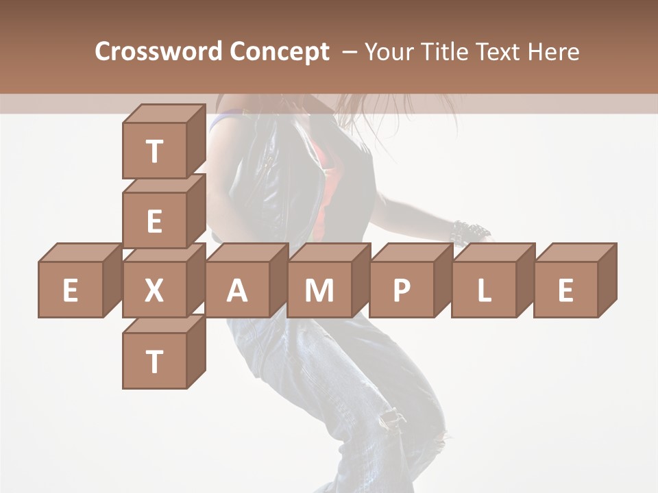 Fashion Posing Human PowerPoint Template