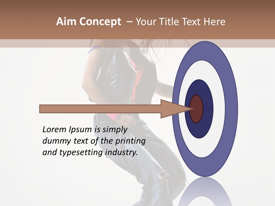 Fashion Posing Human PowerPoint Template