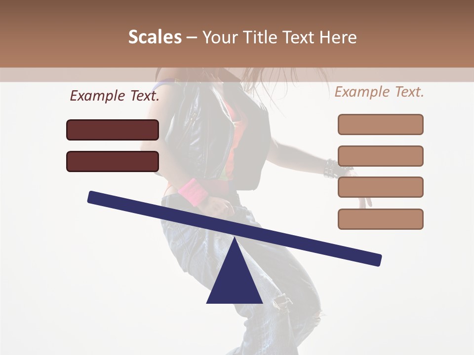 Fashion Posing Human PowerPoint Template