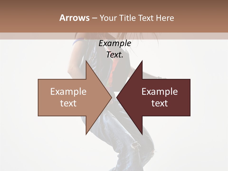 Fashion Posing Human PowerPoint Template