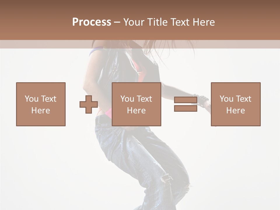 Fashion Posing Human PowerPoint Template
