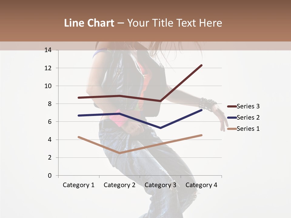 Fashion Posing Human PowerPoint Template