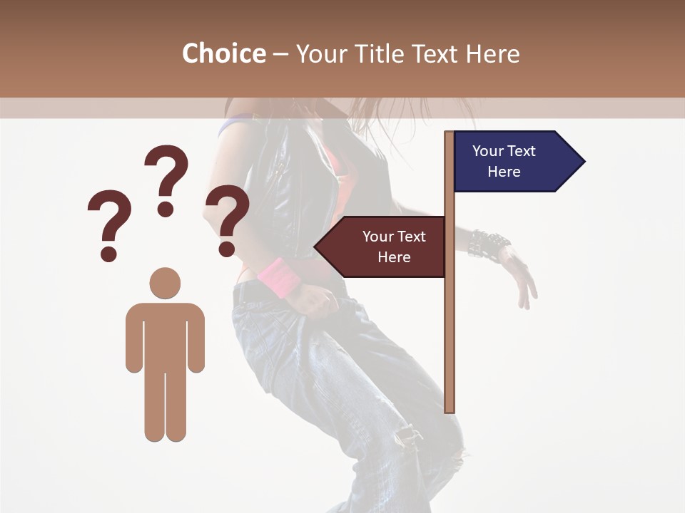 Fashion Posing Human PowerPoint Template