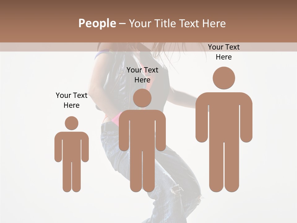 Fashion Posing Human PowerPoint Template