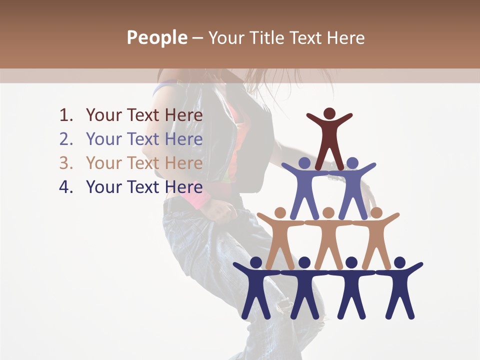 Fashion Posing Human PowerPoint Template