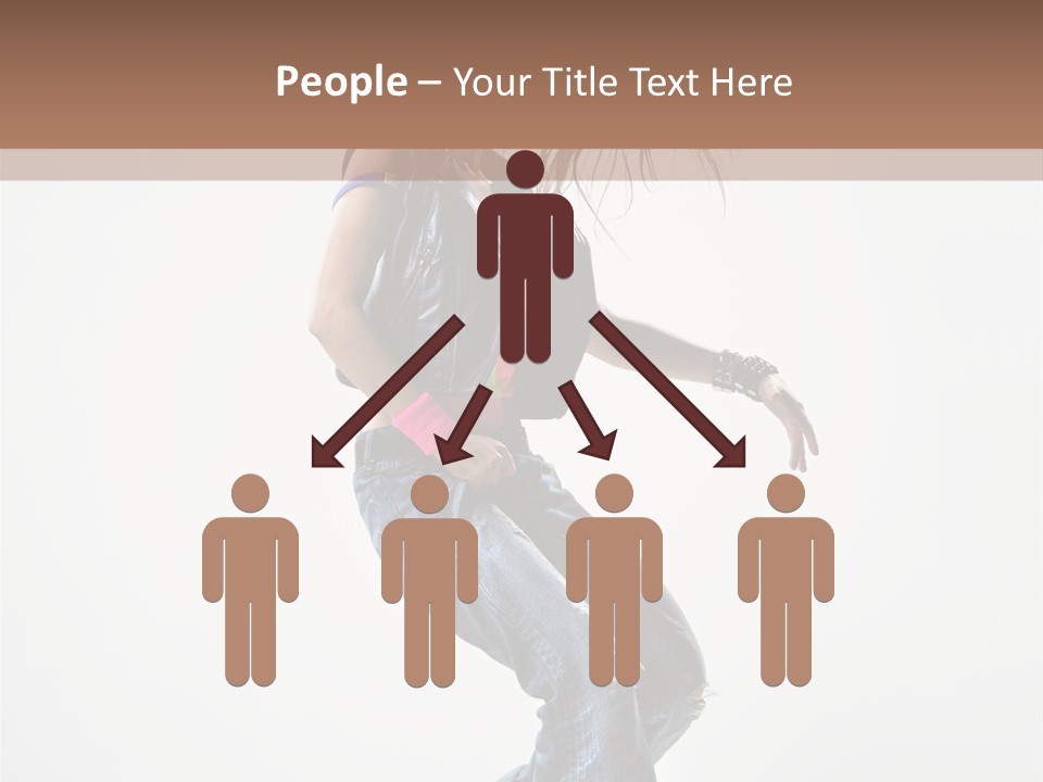 Fashion Posing Human PowerPoint Template