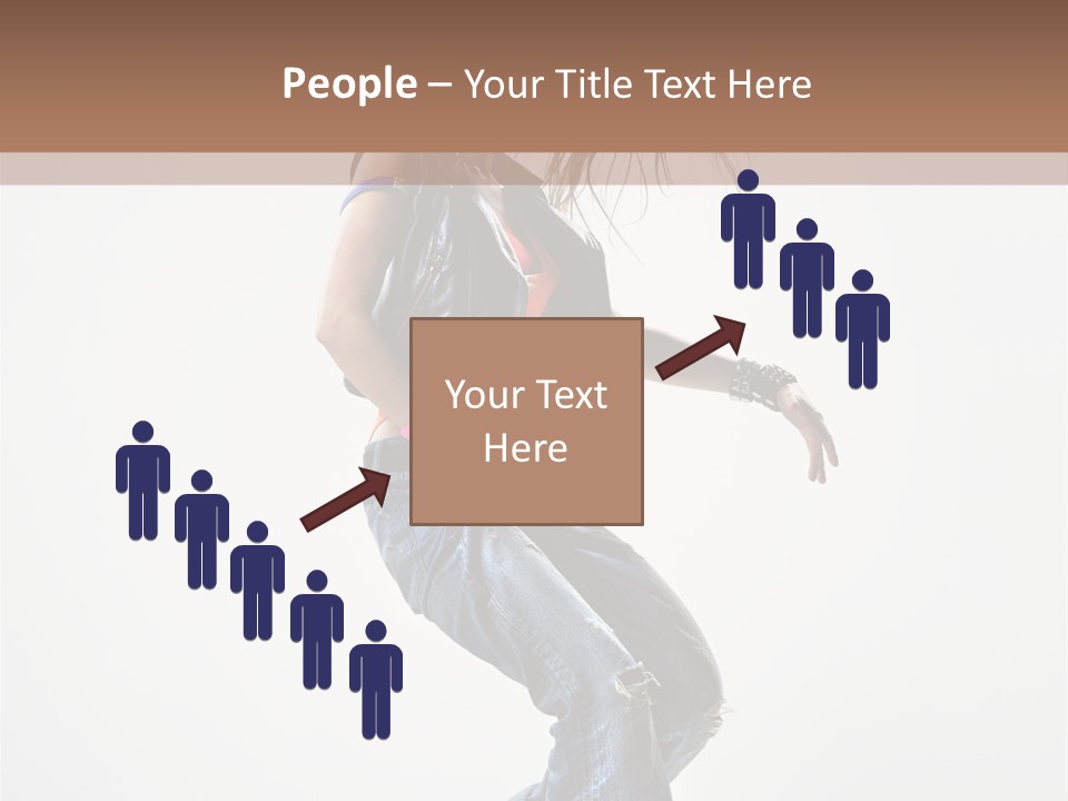 Fashion Posing Human PowerPoint Template