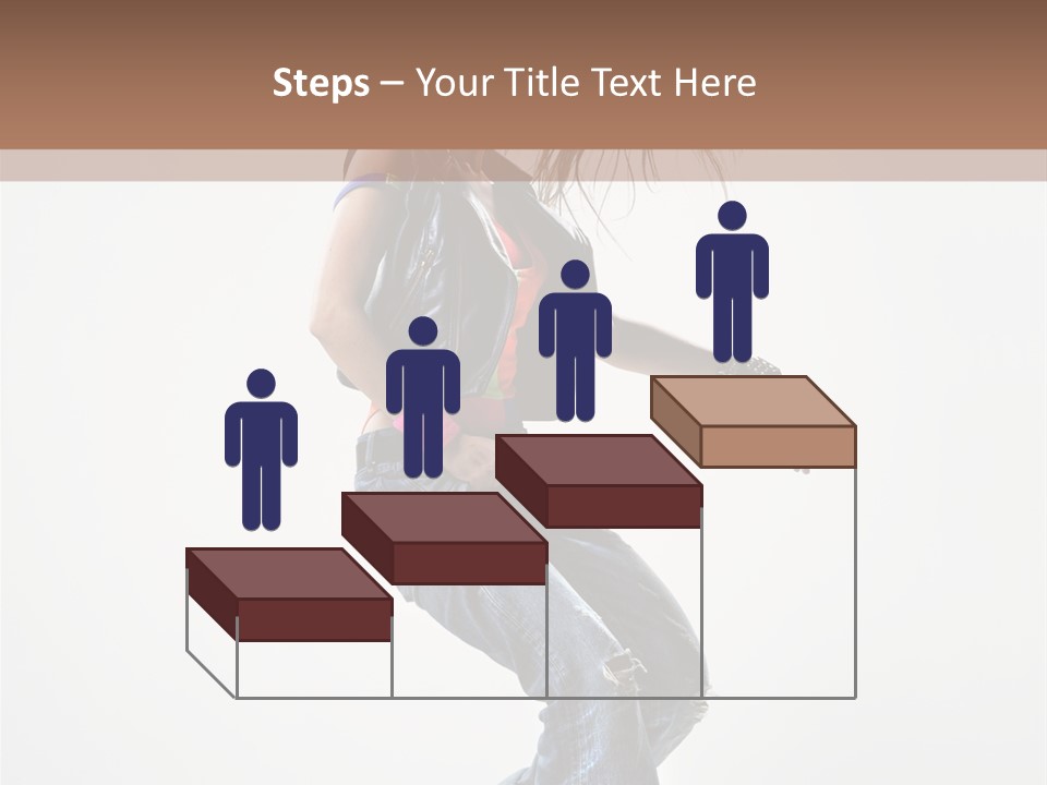 Fashion Posing Human PowerPoint Template