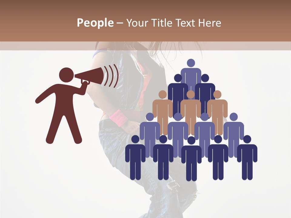 Fashion Posing Human PowerPoint Template