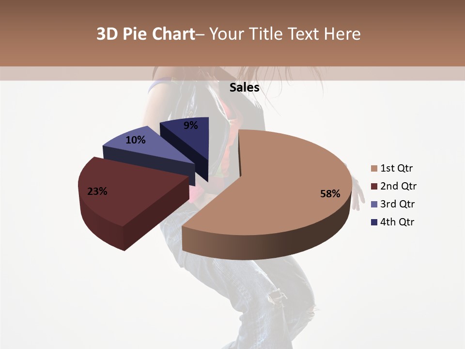 Fashion Posing Human PowerPoint Template
